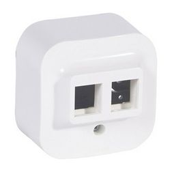 Forix falonkívüli doboz UTP dugaljhoz 2xRJ45 8(8) fehér csavaros LEGRAND - 782426