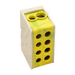 Fővezetéki leágazókapocs 101A/400VAC 2x1-25+2x1,5-25mm2 zöld/sárga 1P 25mm2 TRACON - FLE-25ZS