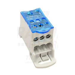 Fővezetéki leágazókapocs 125A/400VAC/DC 1x50+6x25mm2 nyitható fedéllel 1P 50mm2 TRACON - FLSO50