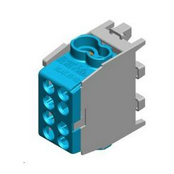 Fővezetéki leágazókapocs 130/100A Cu/Al csavaros kék 2x25+2x16mm2 HLAK 25 1/2 M2 Pollmann - 2080137