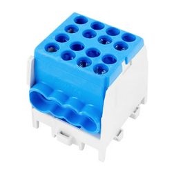 Fővezetéki leágazókapocs 130/100A Cu/Al csavaros kék2x25+6x16mm2 1-pólus HLAK 25-1/6 M2 Pollmann - 2080174