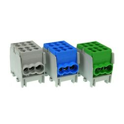 Fővezetéki leágazókapocs 130/100A Cu/Al csavaros szürke2x25+4x16mm2 HLAK 25-1/4 M2 Pollmann - 2080168