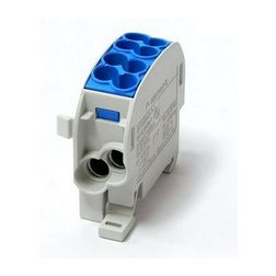 Fővezetéki leágazókapocs 152/100A Cu/Al ónozott kék 2x25+2x16mm2 1P 25mm2/ HLAK 25/16 N LEIPOLD - 080110-1-3