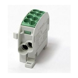 Fővezetéki leágazókapocs 152/100A Cu/Al ónozott zöld 2x25+2x16mm2 1P 25mm2/ HLAK 25/16 PE LEIPOLD - 080110-2-3