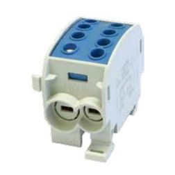 Fővezetéki leágazókapocs 300/185A Cu/Al ónozott kék 2x70+2x50mm3 1P 70mm2/ HLAK 70/50 N LEIPOLD - 080310-1-3