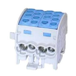 Fővezetéki leágazókapocs 428/125A Cu/Al ónozott kék 4x35+4x25mm3 2P 35mm2/ HLAK 35/25-D N LEIPOLD - 080220-1-3