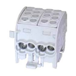 Fővezetéki leágazókapocs 428/125A Cu/Al ónozott szürke 4x35+4x25mm2 2P HLAK 35/25-D L G LEIPOLD - 080220-0-3