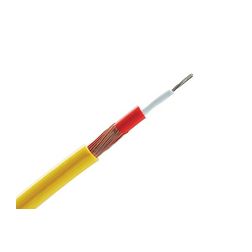 Fűtőkábel 0,65Ohm 99m/9m2 1-eres 25W/m 400V 99m 80°Cmax. szabadfelületfűtéshez KYCY-0,65 DIRAC - KYCY-0,65/100