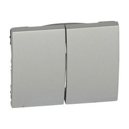 Galea billentyű kettős kapcs/nyg.-hoz alumínium üres-jel IP21 műanyag fényes bepattintás LEGRAND - 771312