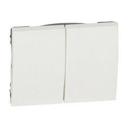 Galea billentyű kettős kapcs/nyg.-hoz fehér üres-jel IP21 műanyag fényes bepattintás LEGRAND - 777012