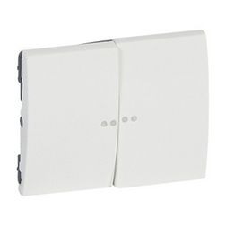 Galea billentyű kettős kapcs/nyg.-hoz fehér üres-jel  jelzőfényes IP21 műanyag fényes LEGRAND - 771079
