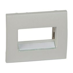 Galea fedlap 2xRJ45/RJ11 adatcsatlakozóhoz műanyag gyöngyház címketartó nélkül LEGRAND - 771575