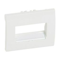 Galea fedlap 2xRJ45/RJ11 adatcsatlakozóhoz műanyag fehér címketartó nélkül LEGRAND - 777075