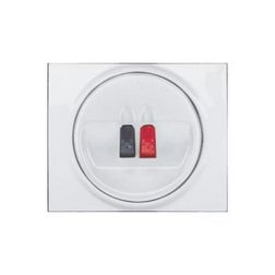 Galea fedlap monó hangszórócsatlakozóhoz műanyag fehér címketartó nélkül LEGRAND - 771000