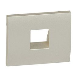 Galea fedlap RJ11 telefoncsatlakozóhoz műanyag titán címketartó nélkül LEGRAND - 771495