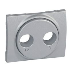 Galea fedlap TV-RD koax-antennadugaljhoz műanyag alumínium címketartó nélkül LEGRAND - 771372