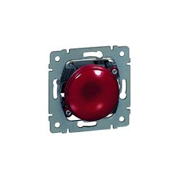 Galea jelzőlámpa fedlap jelzővel 3W 230V piros-fényű süllyesztett műanyag fényes LEGRAND - 775940