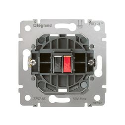 Galea hangszóró csatlakozó betét közp. fedéllel monó műanyag fehér címketartó nélkül LEGRAND - 775785