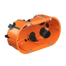 Gipszkarton szerelvénydoboz gumis 2-es ovális 130mm 65mm x műanyag narancs O-range ECON KAISER - 9252-22