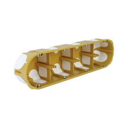 Gipszkarton szerelvénydoboz gumis ovális 280mmx 68mm x műanyag sárga csavarral KPL KOPOS - KPL 64-50/4LD_NA