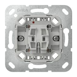 101/106 ki/váltókapcsoló süllyesztett rugós IP20 ellenőrzés és tájékozódás billentyű/gomb GIRA - 310600