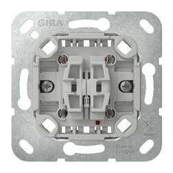 105 2x1P csillárkapcsoló süllyesztett rugós IP20 billentyű/gomb GIRA - 310500