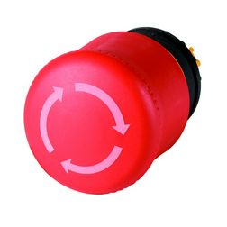 Gomba nyomófej d22 vészleállító 38mm piros reteszelt fordító nyugtázás M22-PVT EATON - 263467