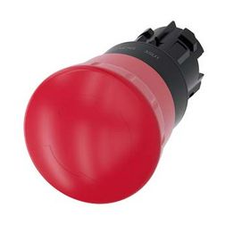 Vészgomba nyomófej műanyag d22 40mm-fej piros reteszelt fordító nyugtázás SIRIUS ACT SIEMENS - 3SU1000-1HB20-0AA0