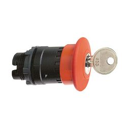 Gomba nyomófej d22 vészleállító 40mm piros reteszelt kulcs-nyugtázás Harmony XB5 Schneider - ZB5AS944