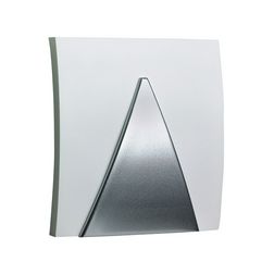 Gong vezetékes bim-bam 8-12VAC vagy 9V/6LR61 feh/ezüst 80dB műanyag GONG 065 Bw GROTHE - 44065