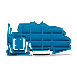 Gyűjtősíntartó TS35-re kék 10x3mm 7,5mm vastag 1-pólus WAGO - 2009-305