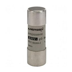 Hengeres biztosítóbetét gG 22x58mm 80A AC690V FR22GG69V80 MERSEN - Q217180J (782080)
