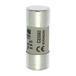 Hengeres biztosítóbetét gG gL/gG 22x58mm 63A 690V AC Bussmann EATON - C22G63