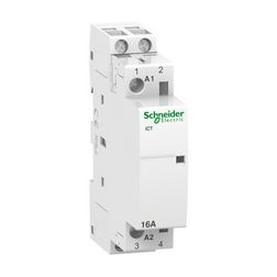 Installációs kontaktor sorolható 16A 250V AC 2-z 220V AC-műk 1mod Acti9 iCT Schneider - A9C22512