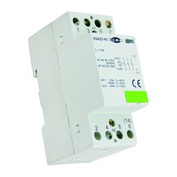 Installációs kontaktor sorolható 25A/ 400V AC 4z 230V AC/DC-műk 2M VS425-40/230V Elko EP - 209970700029