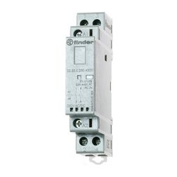 Installációs kontaktor sorolható 25A 250-440V AC 2-z 230V AC/DC-műk 1mod 22.32.0.230.4320 FINDER - 223202304320