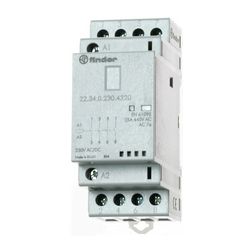 Installációs kontaktor sorolható 25A 250-440V AC 4-z 230V AC/DC-műk 2mod 22.34.0.230.4320 FINDER - 223402304320