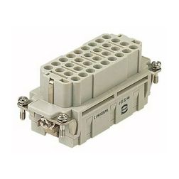 Ipari csatlakozó betét anya 32P 16A 500V krimpelt hüvely termoplaszt-betét Han 32 EE-F-C HARTING - 09320323101