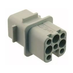 Ipari csatlakozó betét anya 7P 10A 250V krimpelt hüvely termoplaszt-betét Han 7D-BU-C HARTING - 09210073131