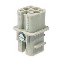Ipari csatlakozó betét anya 8P 10A 50V krimpelt hüvely Han 8D FEMALE INSERT CRIMP HARTING - 09360083101
