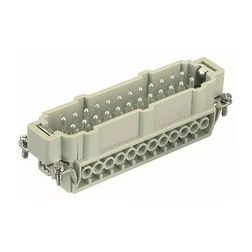 Ipari csatlakozó betét apa 24P 16A 500V csavaros csapos termoplaszt-betét Han 24E-sti-s HARTING - 09330242601