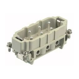 Ipari csatlakozó betét apa 6P 35A csavaros csapos más rézötvözet-érintkező Han 6HsB-M-S HARTING - 09310062601