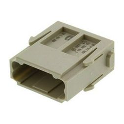 Ipari csatlakozó betét modul apa 12P 10A 250V krimpelt csapos Han 12MOD DD HARTING - 09140123001