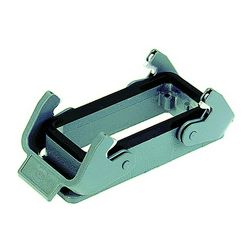 Ipari csatlakozó ház kivágásra ráépíthető négyszögletes alumínium IP65 Han 24B-agg-QB HARTING - 09300240301