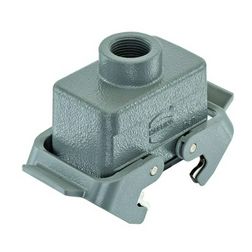 Ipari csatlakozó ház lengő aljzat alumínium-ház IP65 Han 10B-kg-QB-M20 HARTING - 19300101730