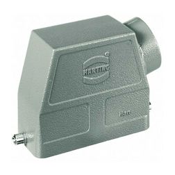 Ipari csatlakozó ház lengő dugó négyszögletes alumínium IP65 Han 10B-gg-16 HARTING - 09300101421