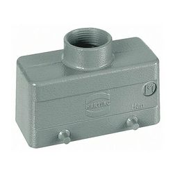 Ipari csatlakozó ház lengő dugó négyszögletes alumínium IP65 Han 10B-gg-M25 HARTING - 19300101421