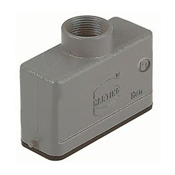 Ipari csatlakozó ház lengő dugó négyszögletes alumínium IP65 Han 16A-gg-16 HARTING - 09200161441