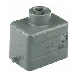 Ipari csatlakozó ház lengő dugó négyszögletes alumínium IP65 Han 6B-gg-M20 HARTING - 19300061440
