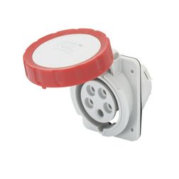 Ipari dugalj beépíthető 3P+N+E 400V(50+60Hz) piros ferde 16A IP67 műanyag IEC309HP GEWISS - GW62232H